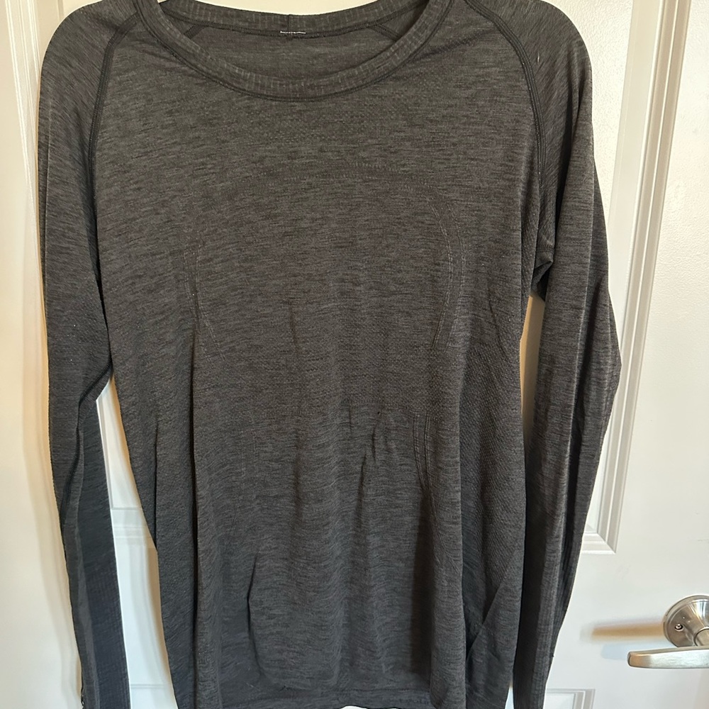 Dark Grey Lululemon Swiftly Tech long sleeve